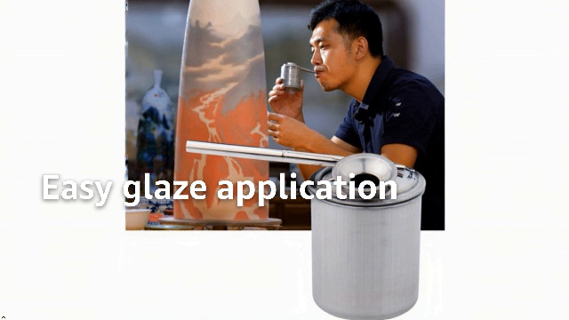 Amazon.com: Stainless Steel Blow Glaze Pot Spray Oil Can Blow